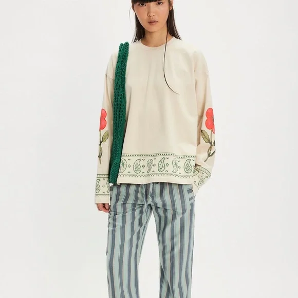 Free People FOUND Folklore Embroidered Long Sleeve Top - Picture 3 of 6